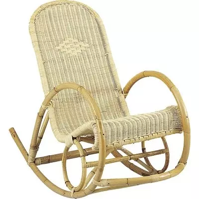 Fauteuil rotin rocking chair