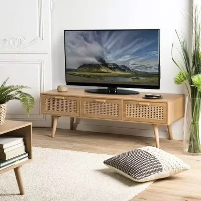 Meilleur meuble tv pour le salon en rotin