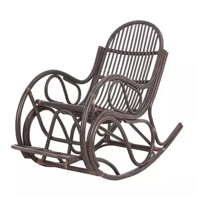 Meilleur fauteuil rotin brun rocking chair