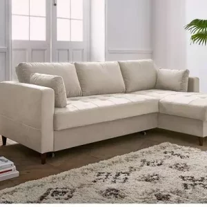 Canapé d'angle beige